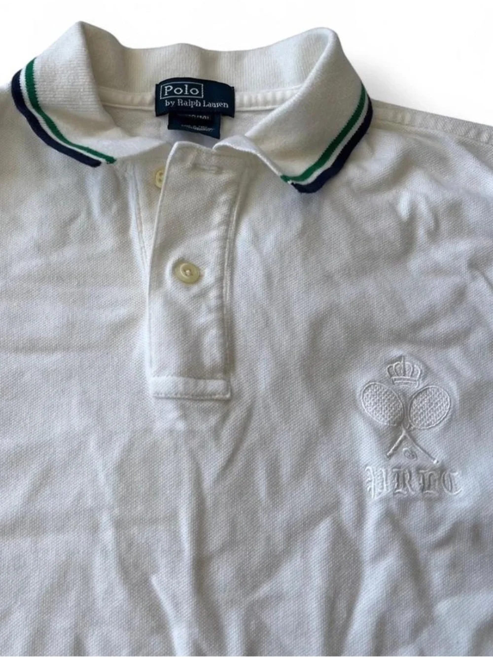Polo Ralph Lauren Kids M 12/14 White Short Sleeve Polo‎ Top